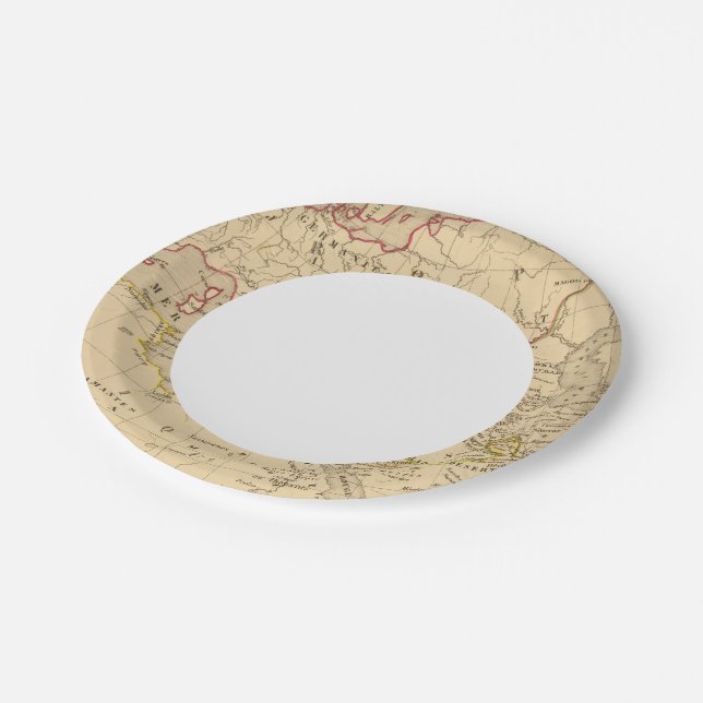 Terre aux trois fils de Noe Paper Plates (Angled)