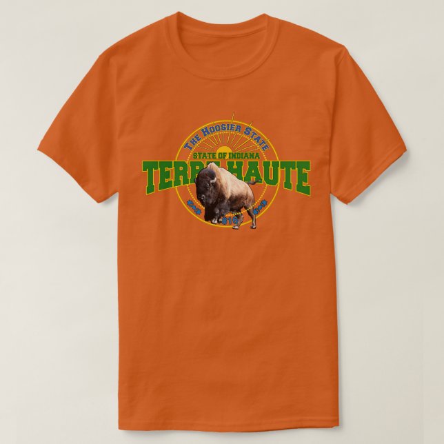 Terre Haute Indiana State gift T-Shirt (Design Front)
