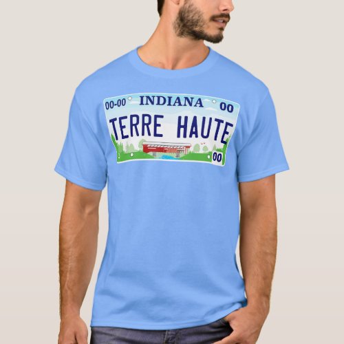 Terre Haute License Plate T_Shirt