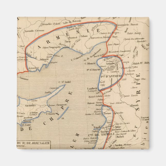 Terre Sainte depuis la deuxieme croisade Magnet (Front)