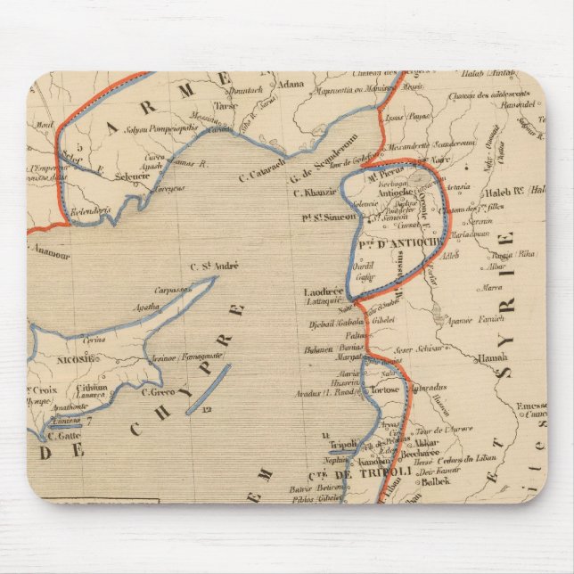 Terre Sainte depuis la deuxieme croisade Mouse Pad (Front)