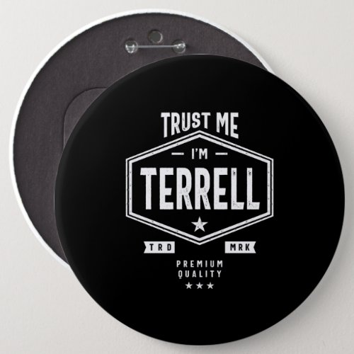 Terrell Personalized Name Birthday Gift Button