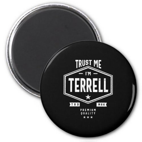 Terrell Personalized Name Birthday Gift Magnet