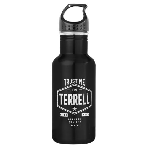 Terrell Personalized Name Birthday Gift Stainless Steel Water Bottle