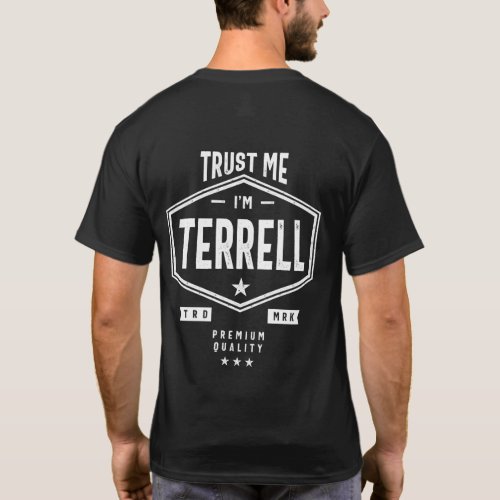 Terrell Personalized Name Birthday Gift T_Shirt