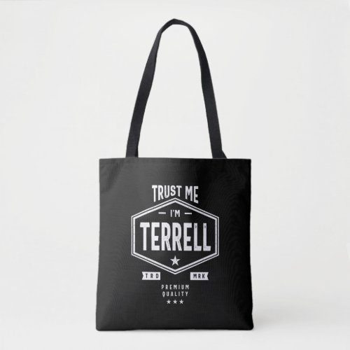 Terrell Personalized Name Birthday Gift Tote Bag