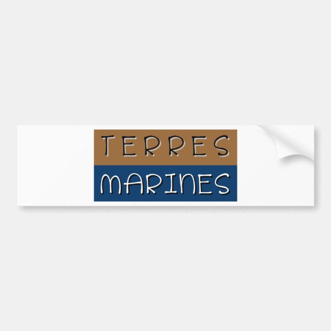 Terres marines bumper sticker (Front)