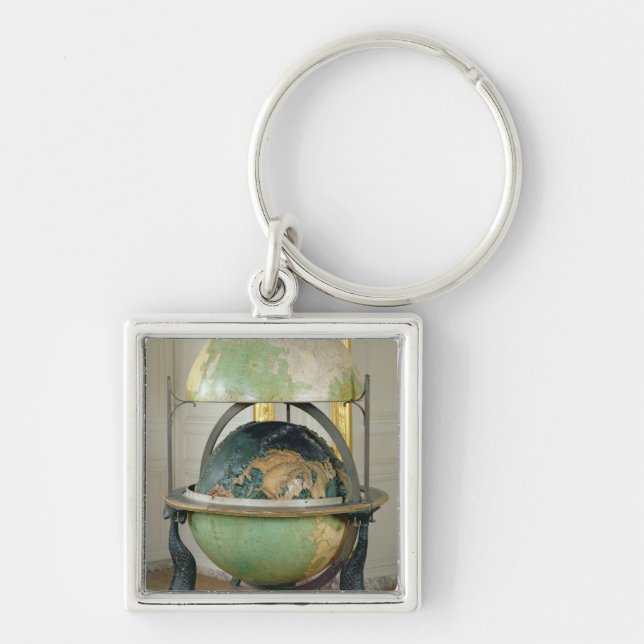 Terrestrial and celestial globe keychain (Front)