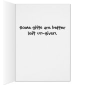 Terrible Cat Gifts - Funny Cat Card (Inside (Right))