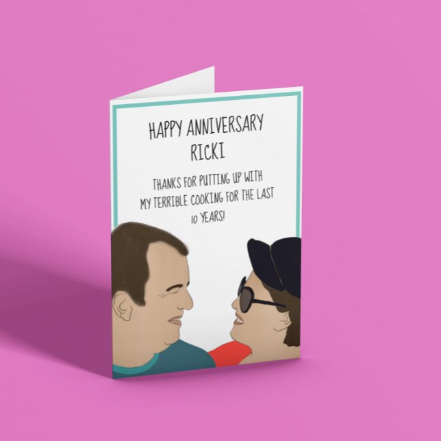 Terrible Cooking Funny Anniversary  Card (Creator Uploaded)