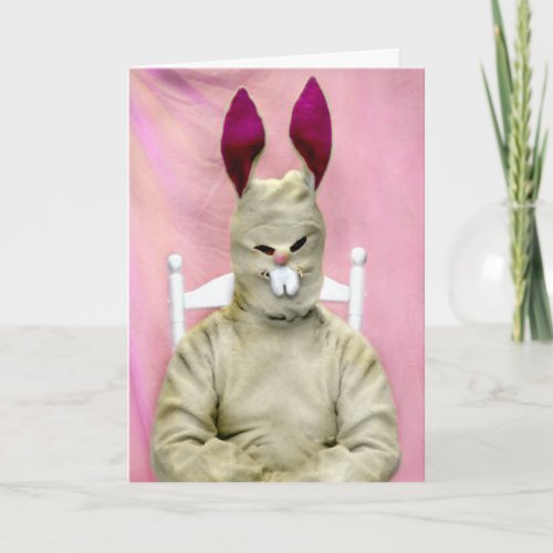 Terrible Easter Bunny Holiday Card