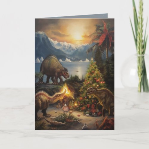 Terrible Lizard Christmas Card