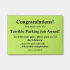 funny fake parking ticket driving citation post it notes babys first christmas wrapping paper