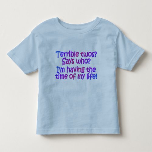 Terrible Twos T_shirt