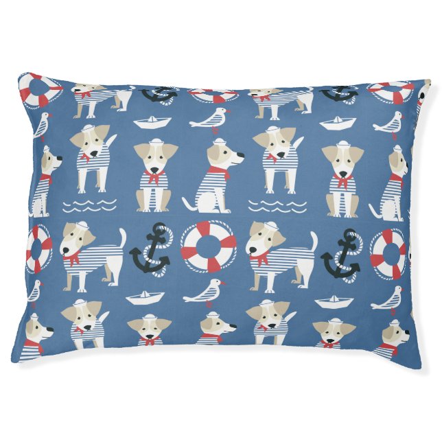 Terrier as a sailor pet bed (Front)