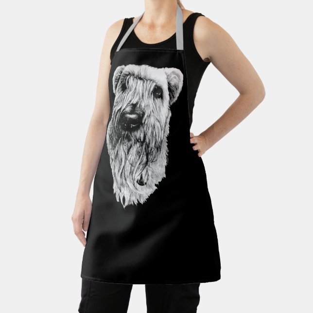 Terrier Dog Art Aprons Wheaten Terrier Aprons (Insitu)
