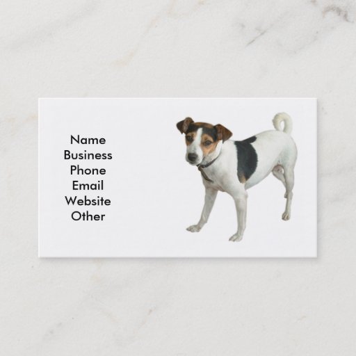 Customizable Terrier Dog Business Card