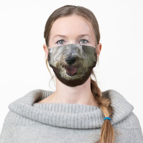 Terrier Dog Face Adult Cloth Face Mask