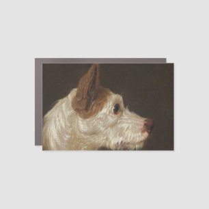 Terrier Dog's Head (by James Ward) Car Magnet