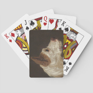 Terrier Dog's Head (by James Ward) Poker Cards
