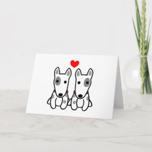 Terrier Dogs Love Valentines Day Holiday Card