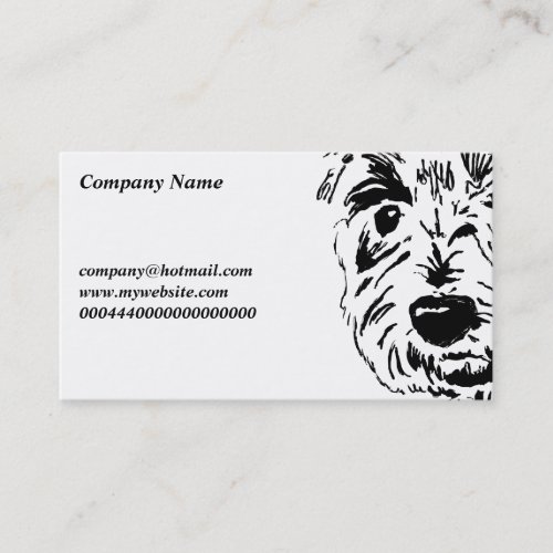 Terrier Face, Company Name, Business Card Template
