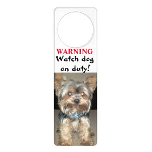 TERRIER WATCH DOG door hanger