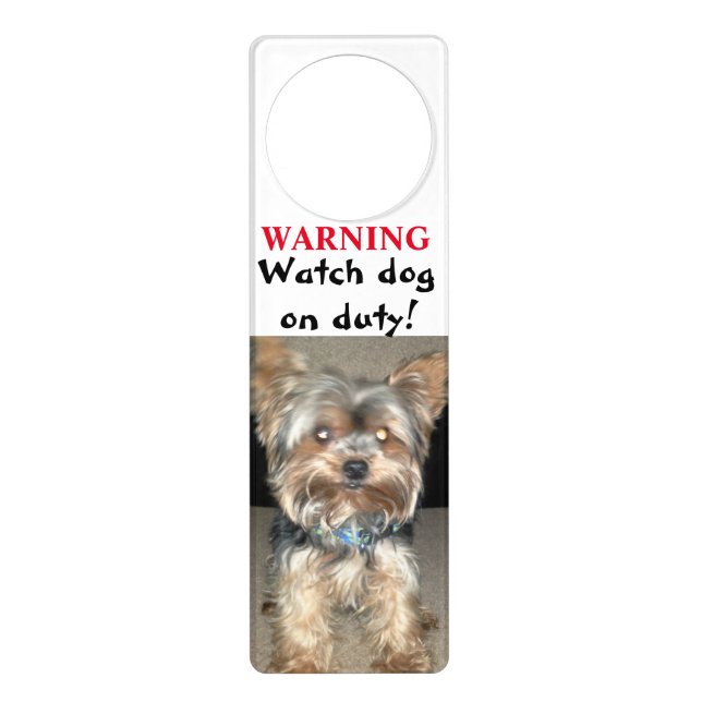 TERRIER WATCH DOG door hanger (Front)