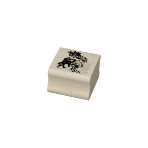 Terrier Wedding Design Rubber Stamp