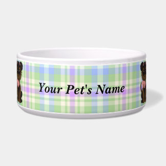 Terrier Yorkie Dog Puppy Food Bowl or Water Dish