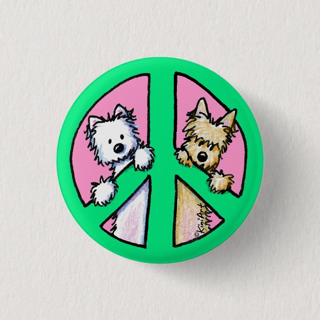 Terriers For Peace Button (Front)