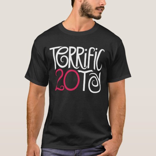 Terrific 20 Black Mens T-shirt