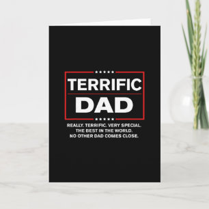 Terrific Dad - Funny Donald Trump Fathers Day Card