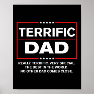 Terrific Dad - Funny Donald Trump Fathers Day Poster