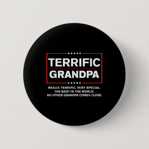 Terrific Grandpa - Funny Donald Trump Campaign Button