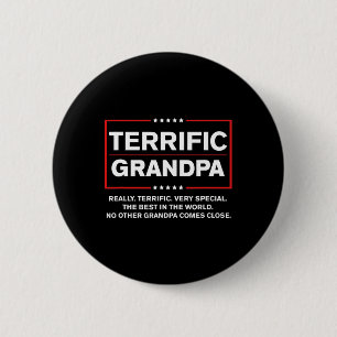 Terrific Grandpa - Funny Donald Trump Campaign Sty Button