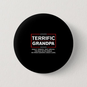 Terrific Grandpa - Funny Donald Trump Campaign Sty Button