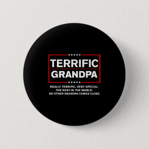 Terrific Grandpa - Funny Donald Trump Campaign Sty Button
