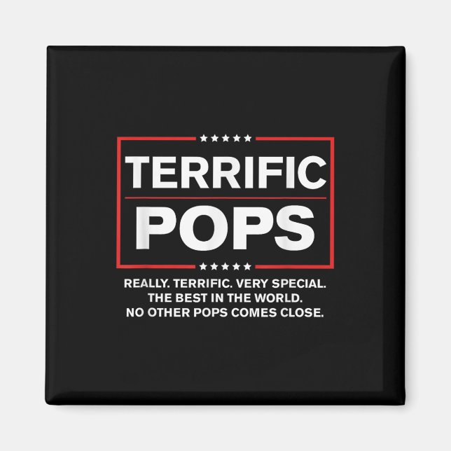 Terrific Pops - Funny Donald Trump 2020 Supporter Magnet (Front)