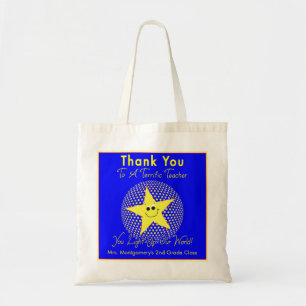 Terrific Star Teacher Thank You Tote Bag