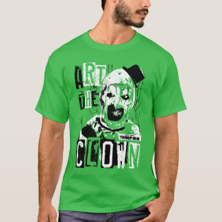 Terrifier Arthe Clown Bloody Face High Contrast Ho T-Shirt