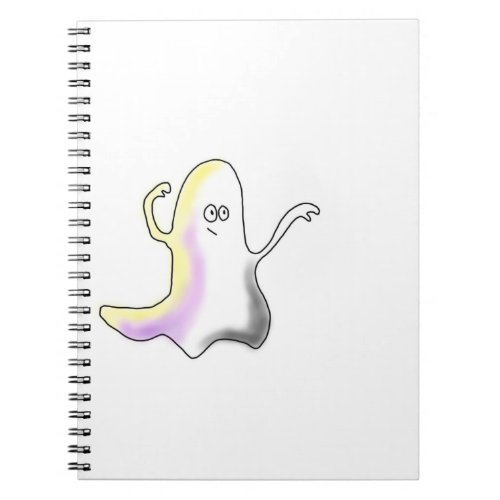 Terrifying Ghost Non_Binary Notebook