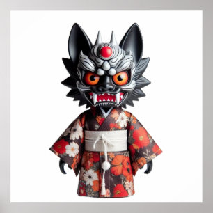 Terrifying Haunted Doll Wall Art Poster for Dark H