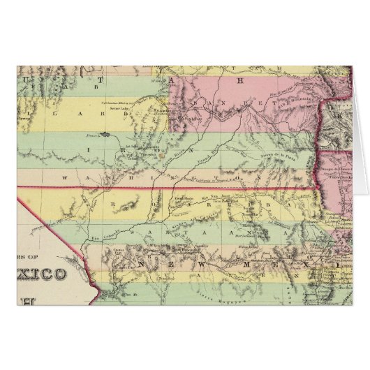 Territories Of New Mexico and Utah Cards (Front Horizontal)