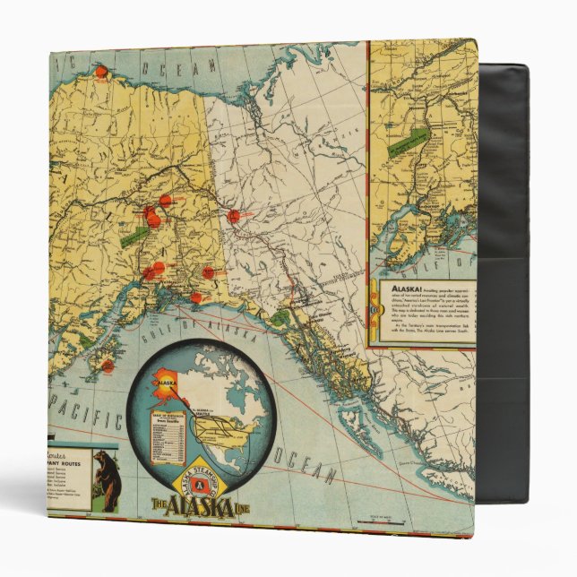 Territory of Alaska 3 Ring Binder (Front/Inside)