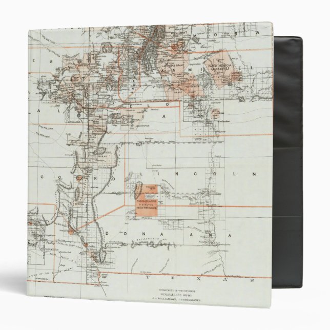 Territory Of New Mexico 3 Ring Binder (Front/Inside)