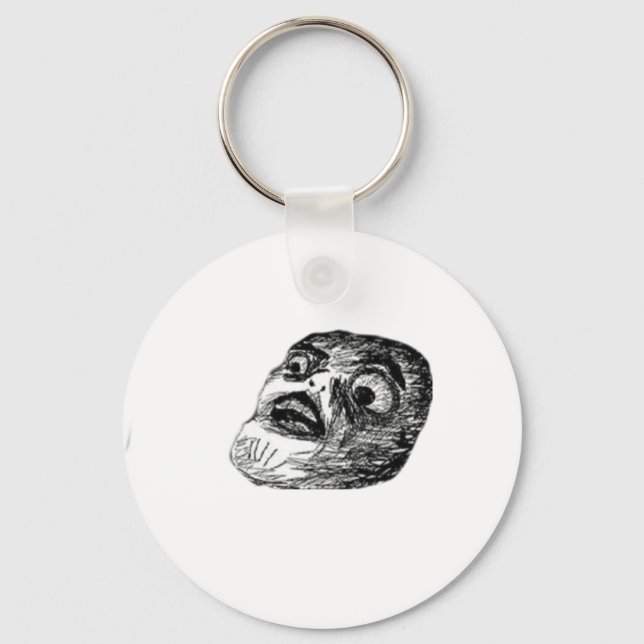 Terror Face Meme Keychain (Front)