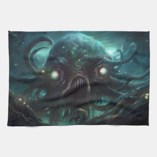 Terror from the Deep Kitchen Towel