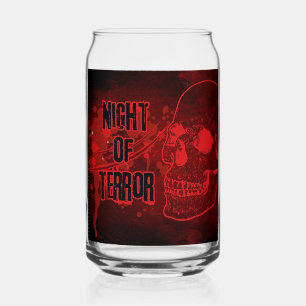 Terror Halloween Can Glass