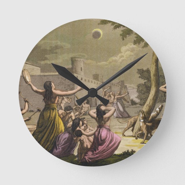Terror of the Peruvians during an eclipse of the m Round Clock (Front)